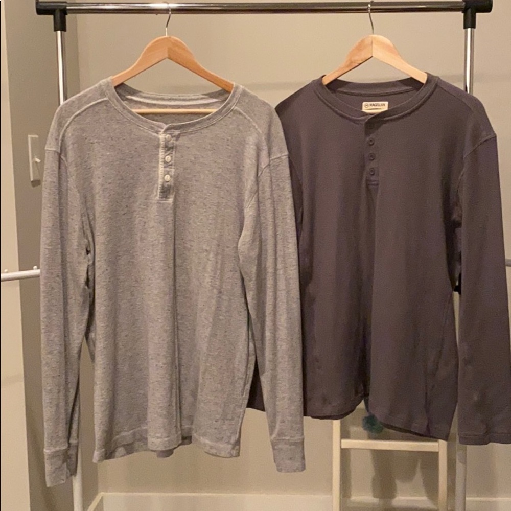 Men’s XL waffle knit shirts